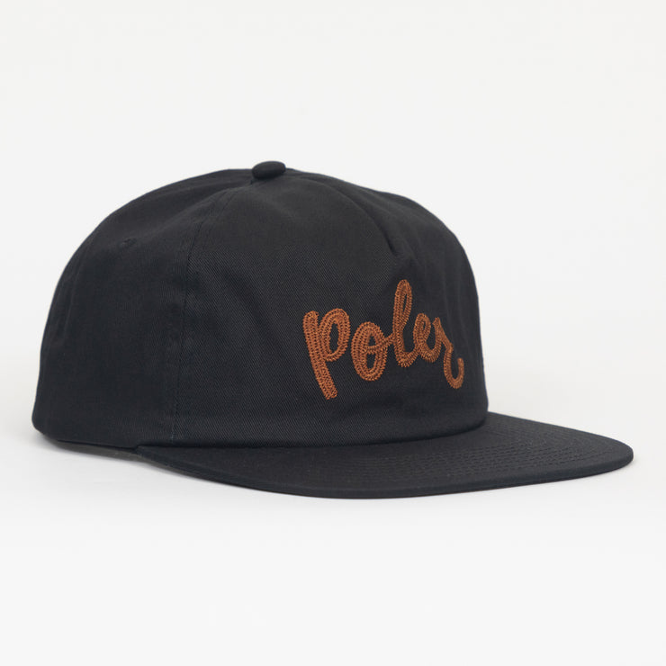 POLER Script Hat in BLACK DIRT