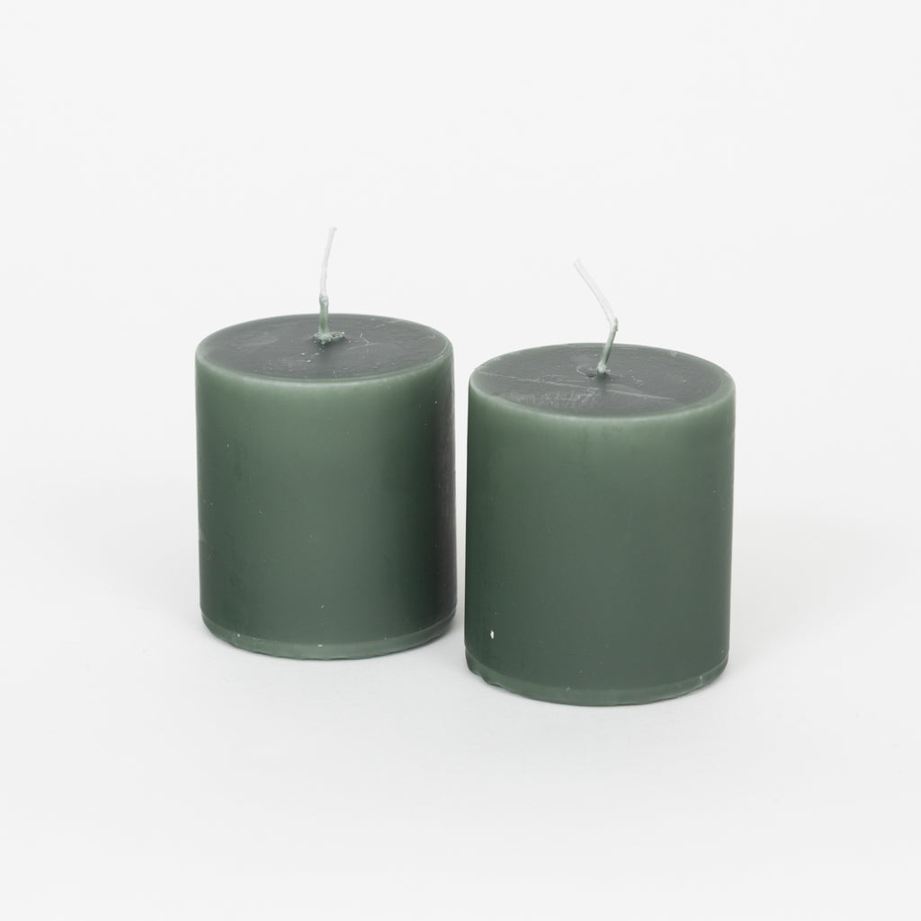 Ib Laursen Short Pillar Candle - 7cm - Pack of 2