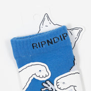 RIPNDIP Skater Nerm Socks in RIVER BLUE