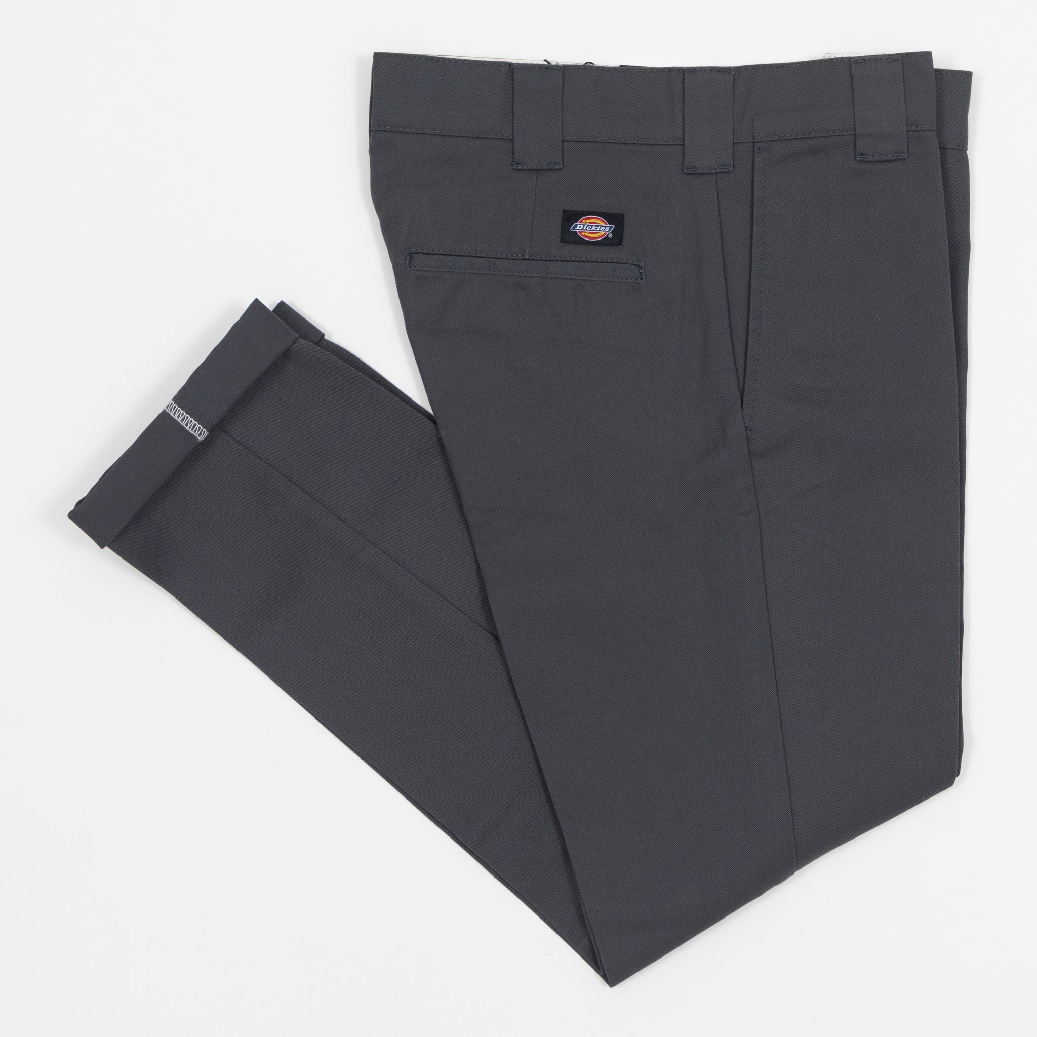 DICKIES Slim Fit 872 Work Chino Pant in CHARCOAL GREY 30W 32L