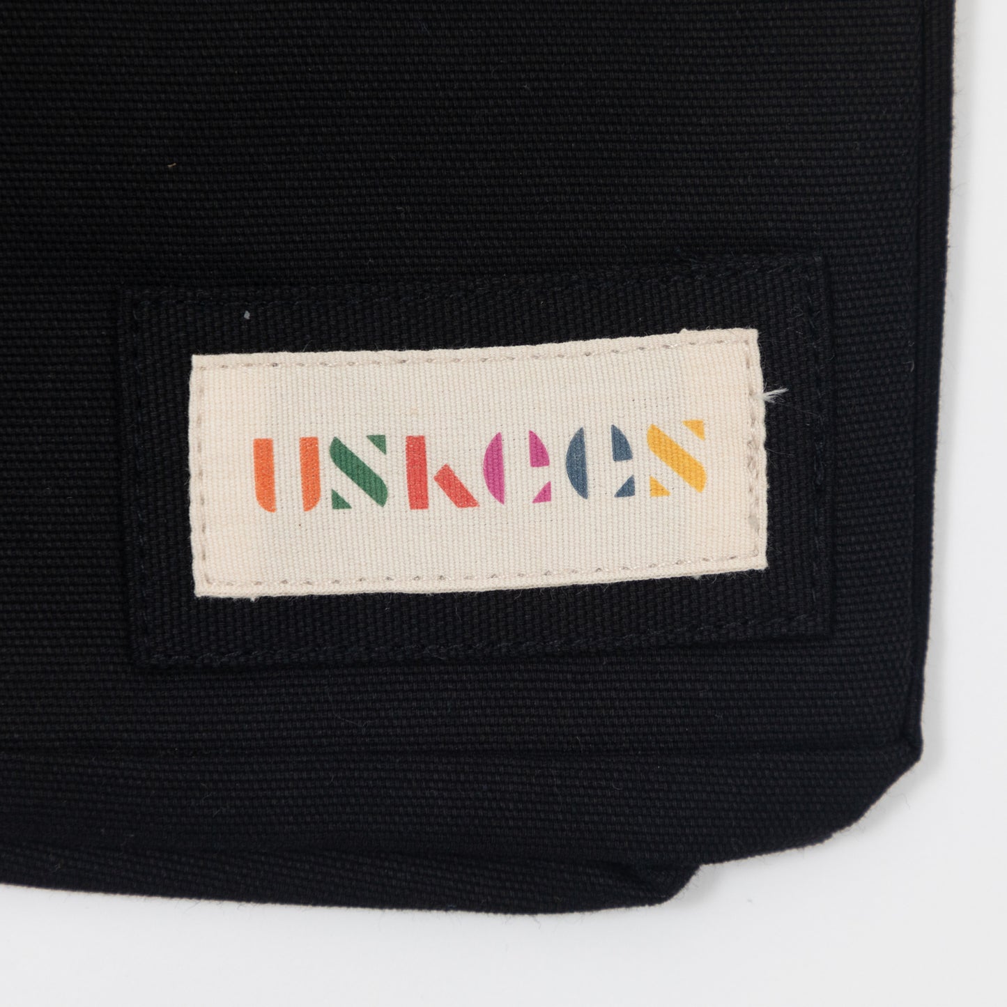 USKEES Small Organic Cotton Tote Bag in BLACK