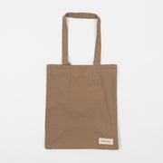 USKEES Small Organic Cotton Tote Bag in KHAKI BROWN
