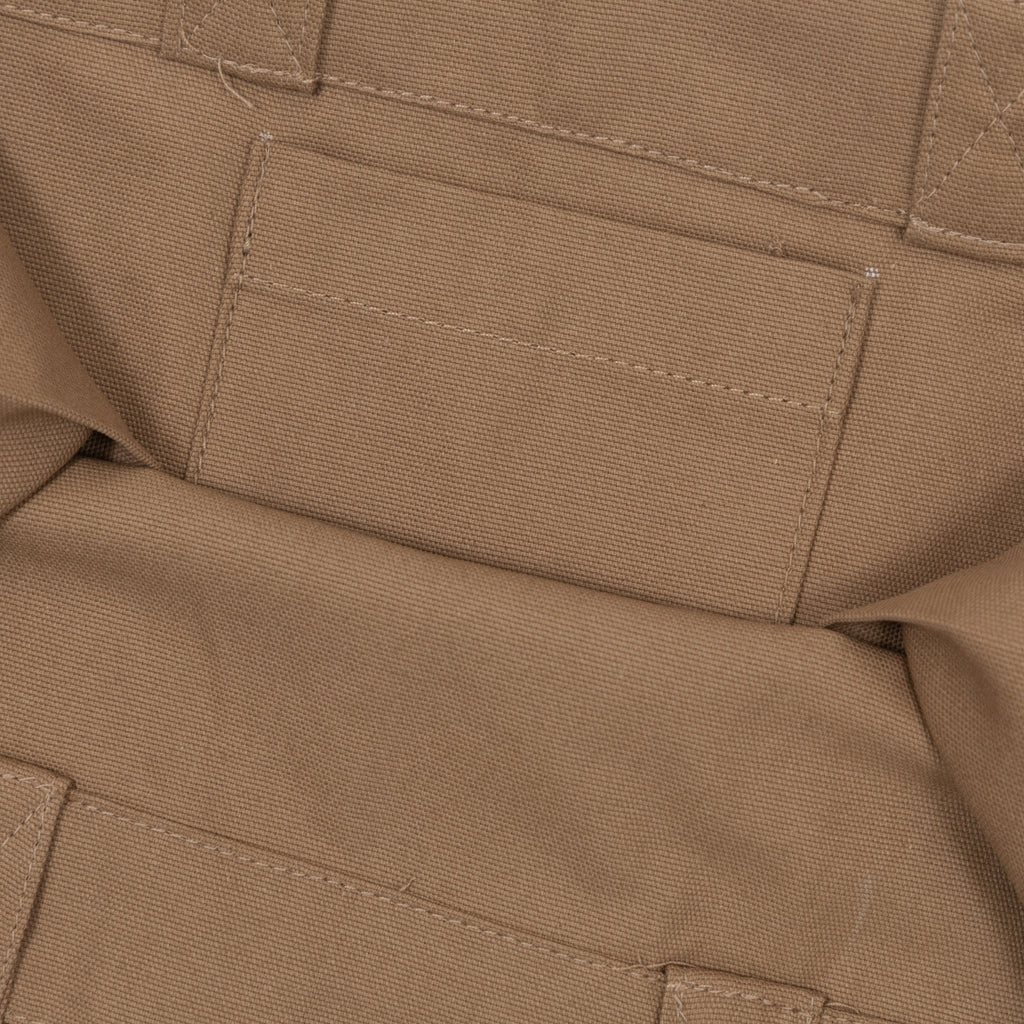 USKEES Small Organic Cotton Tote Bag in KHAKI BROWN