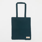 USKEES Small Organic Cotton Tote Bag in PEACOCK