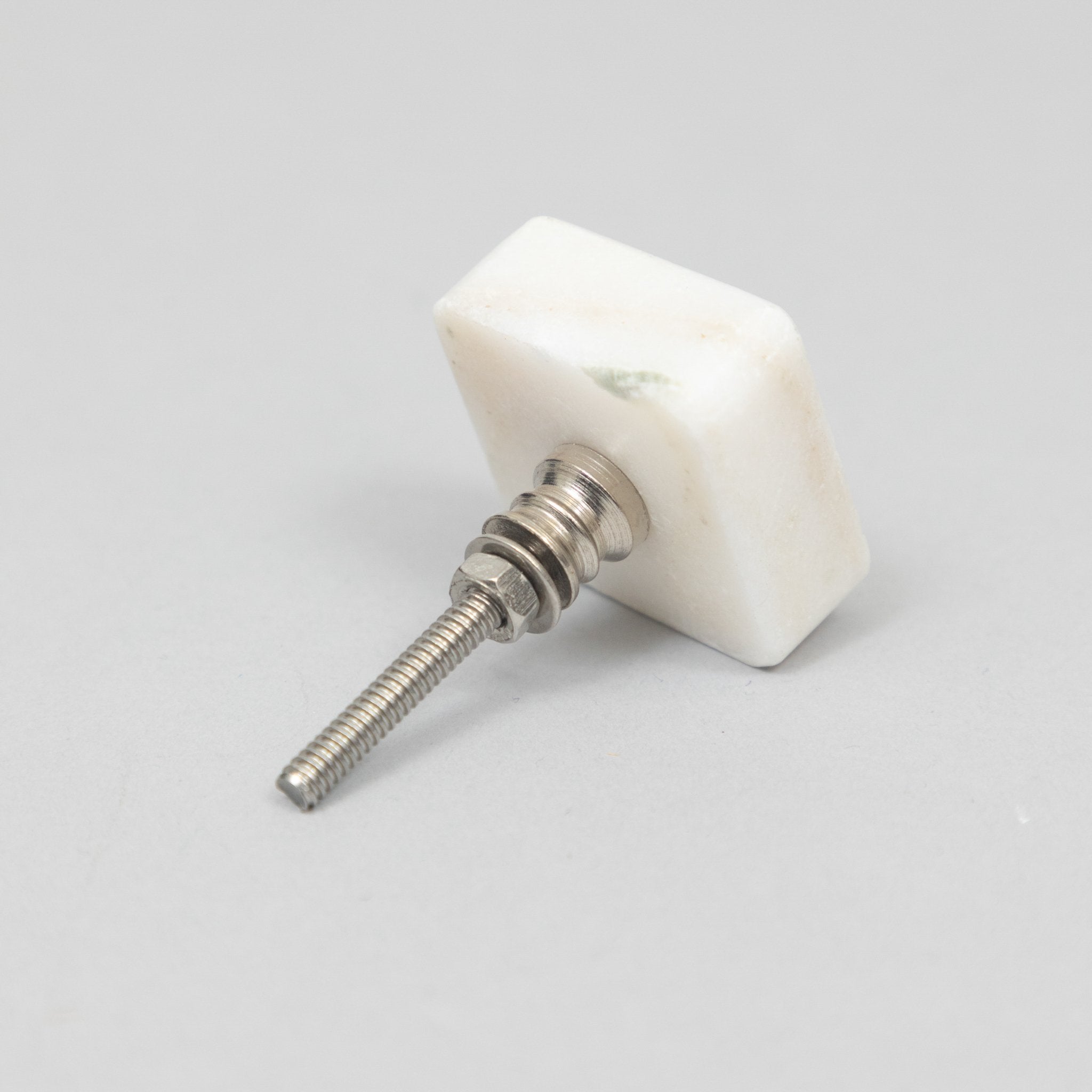 CLAYRE & EEF Square Furniture Knob in CREAM STONE - Pack of 2