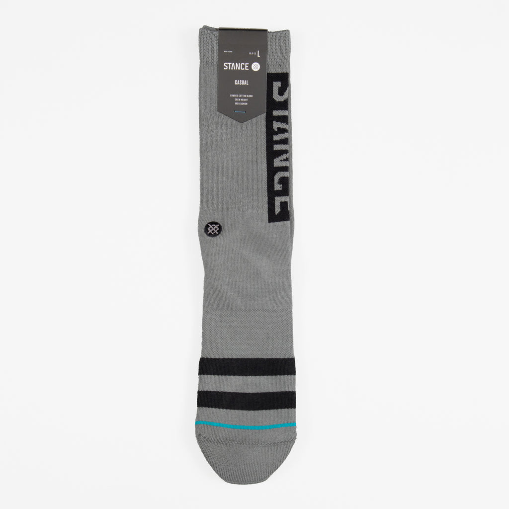 STANCE Staple OG Crew Socks in GRAPHITE