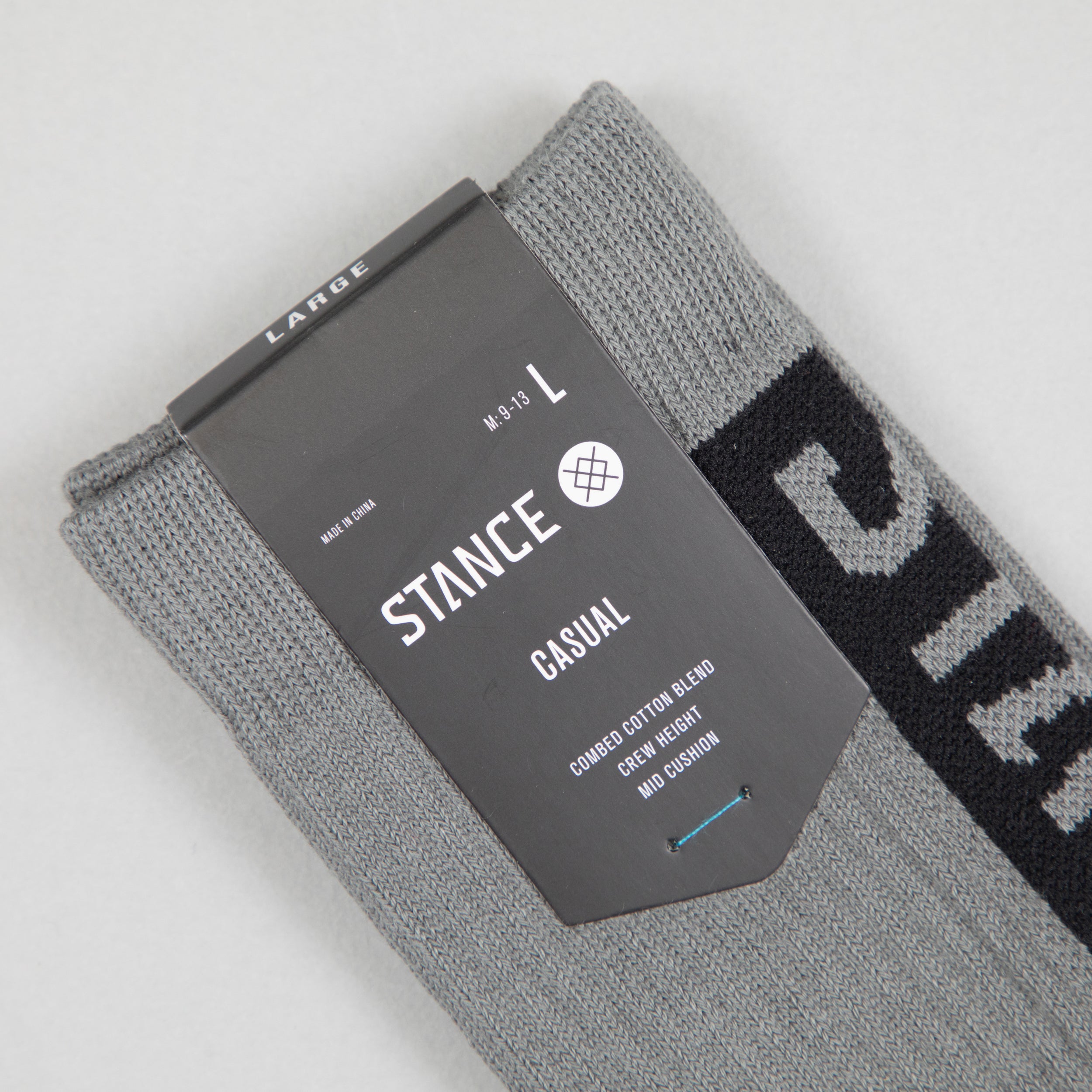 STANCE Staple OG Crew Socks in GRAPHITE