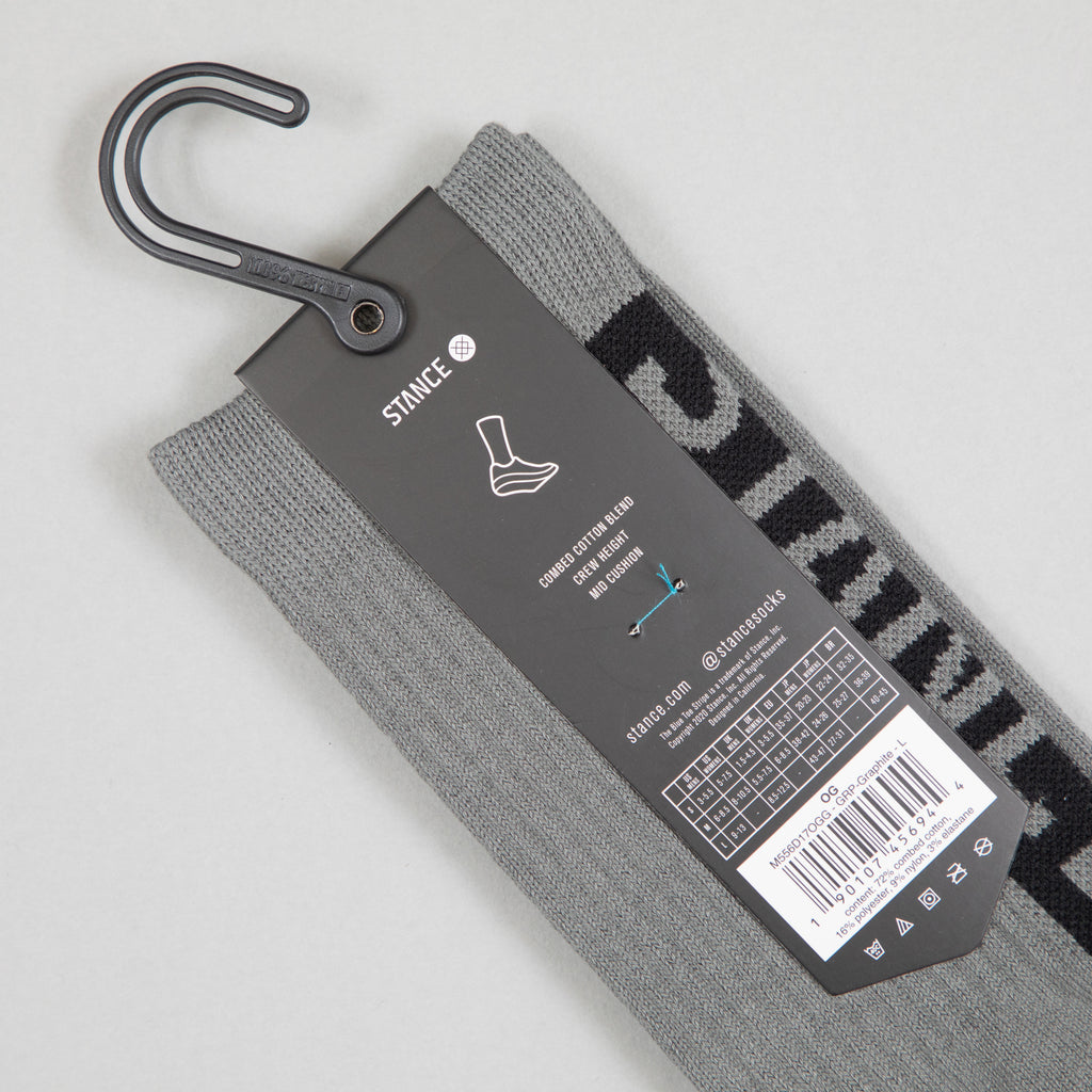 STANCE Staple OG Crew Socks in GRAPHITE
