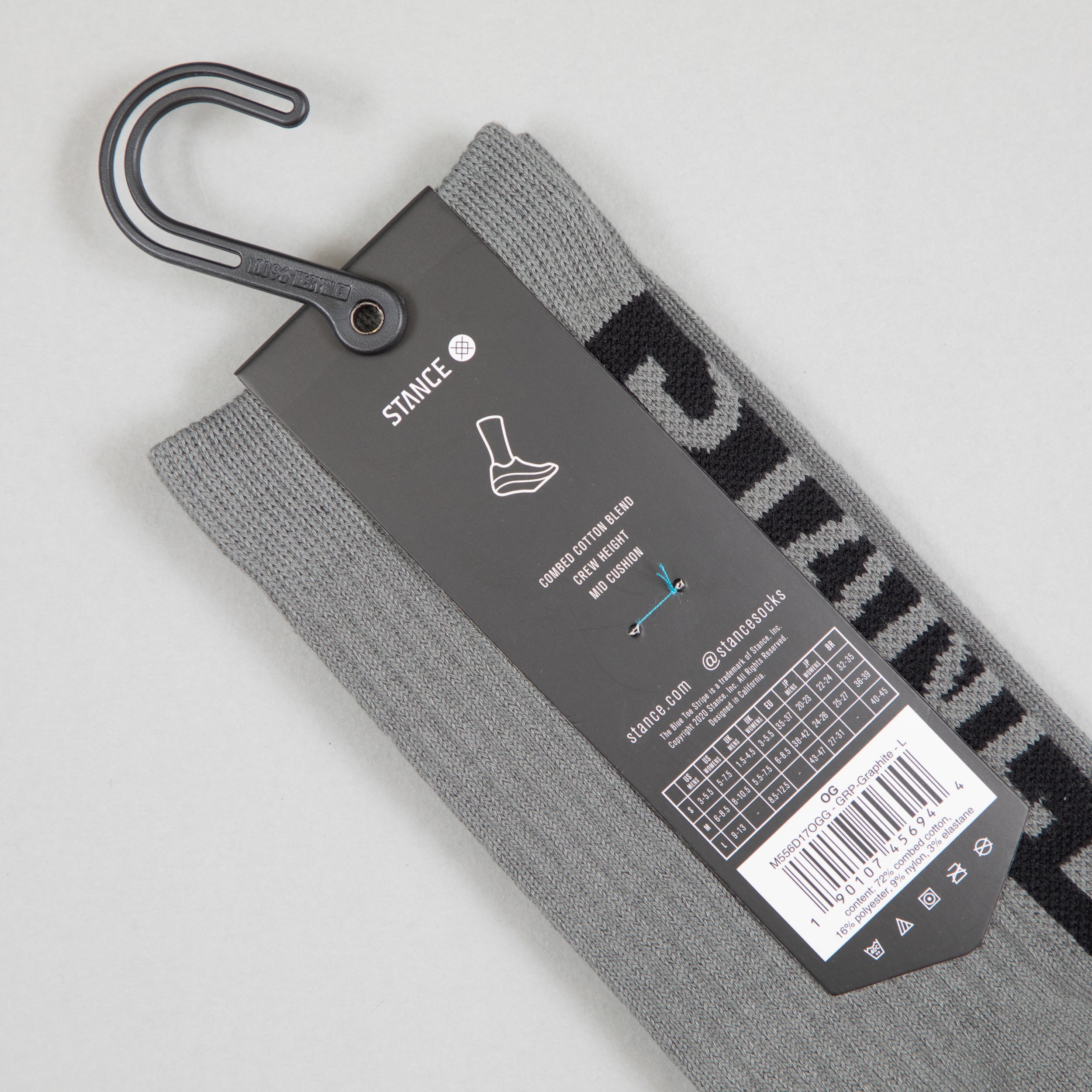 STANCE Staple OG Crew Socks in GRAPHITE