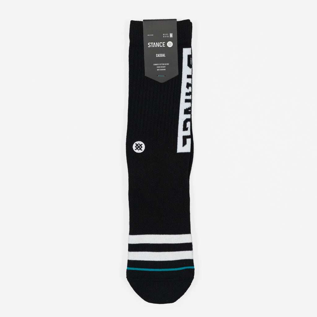 STANCE Staple OG Crew Socks in BLACK