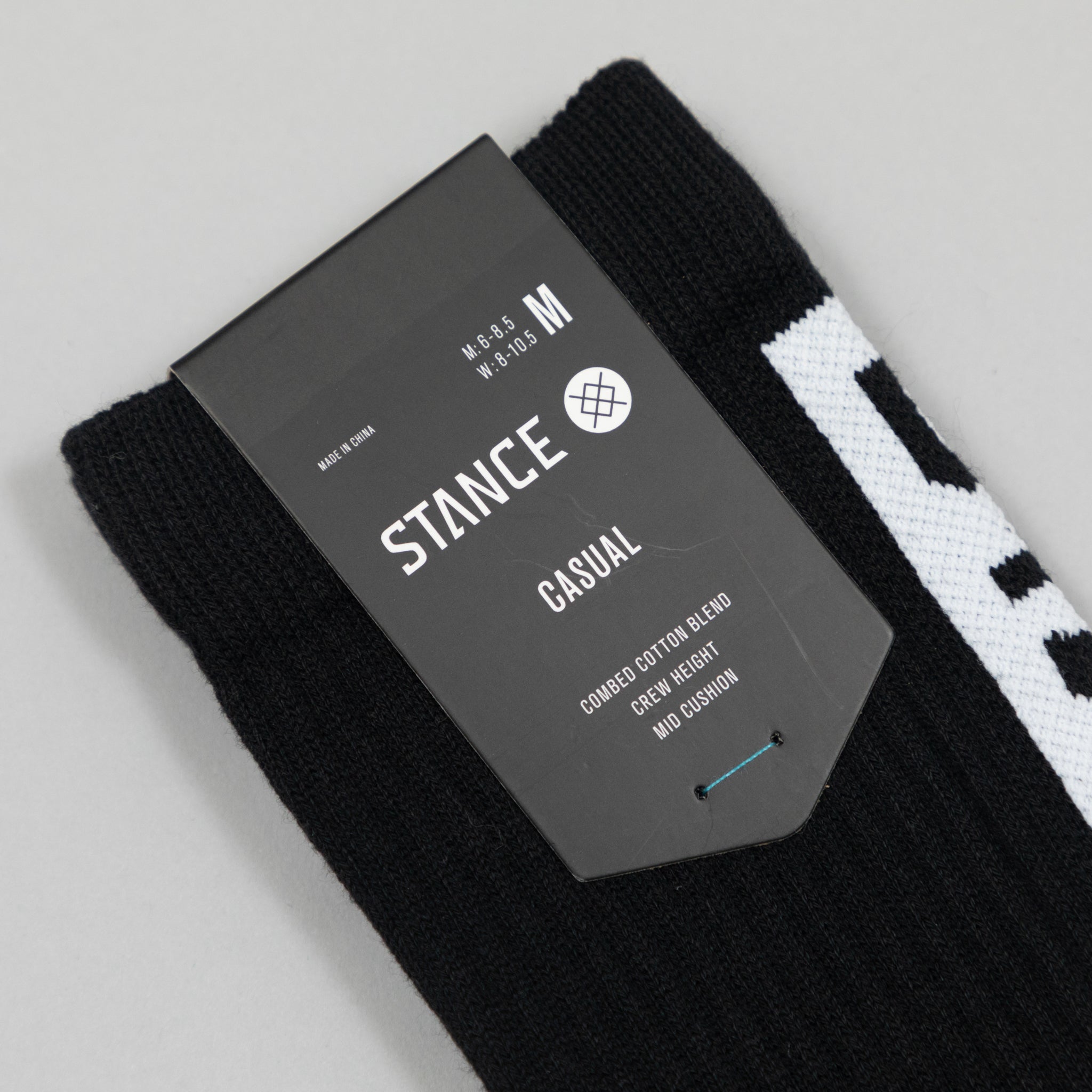 STANCE Staple OG Crew Socks in BLACK