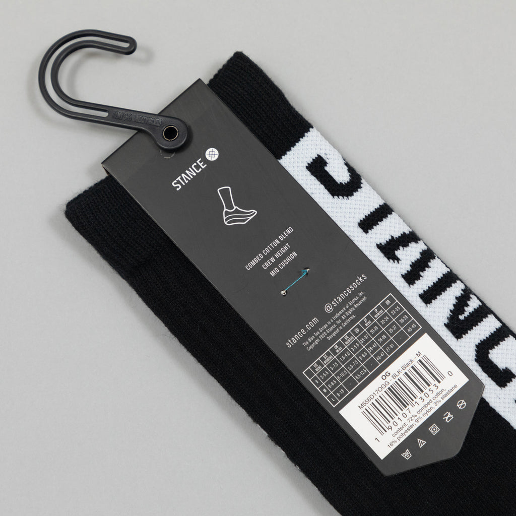 STANCE Staple OG Crew Socks in BLACK