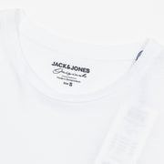 JACK & JONES Summer Short Sleeve Graphic T-Shirt in WHITE