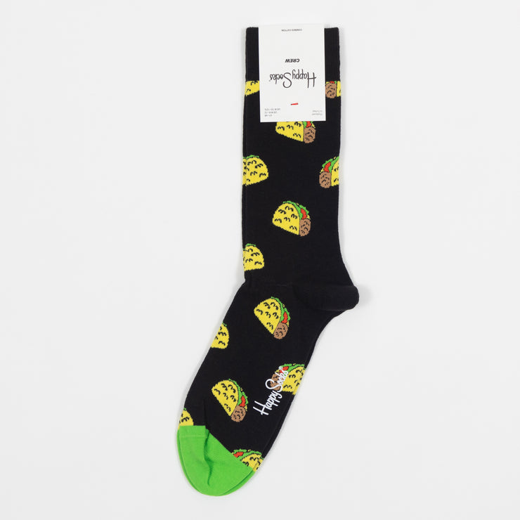 HAPPY SOCKS Taco To Go Socks in BLACK