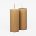 Ib Laursen Pillar Candle in GOLDEN BROWN (Tall) - Pack of 2