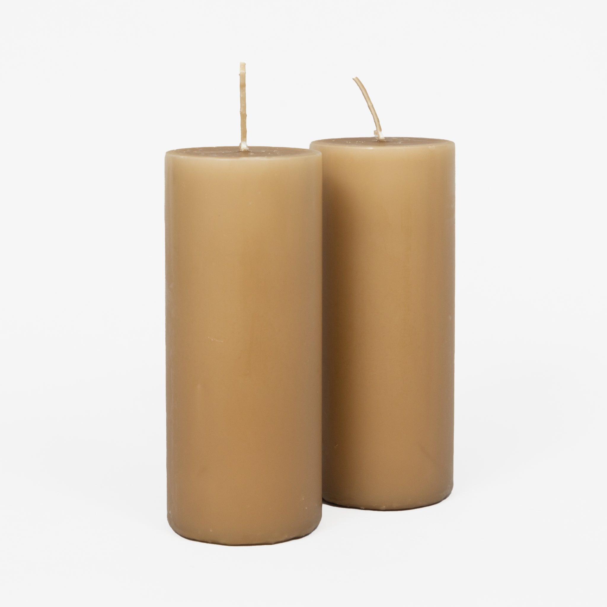 Ib Laursen Pillar Candle in GOLDEN BROWN (Tall) - Pack of 2