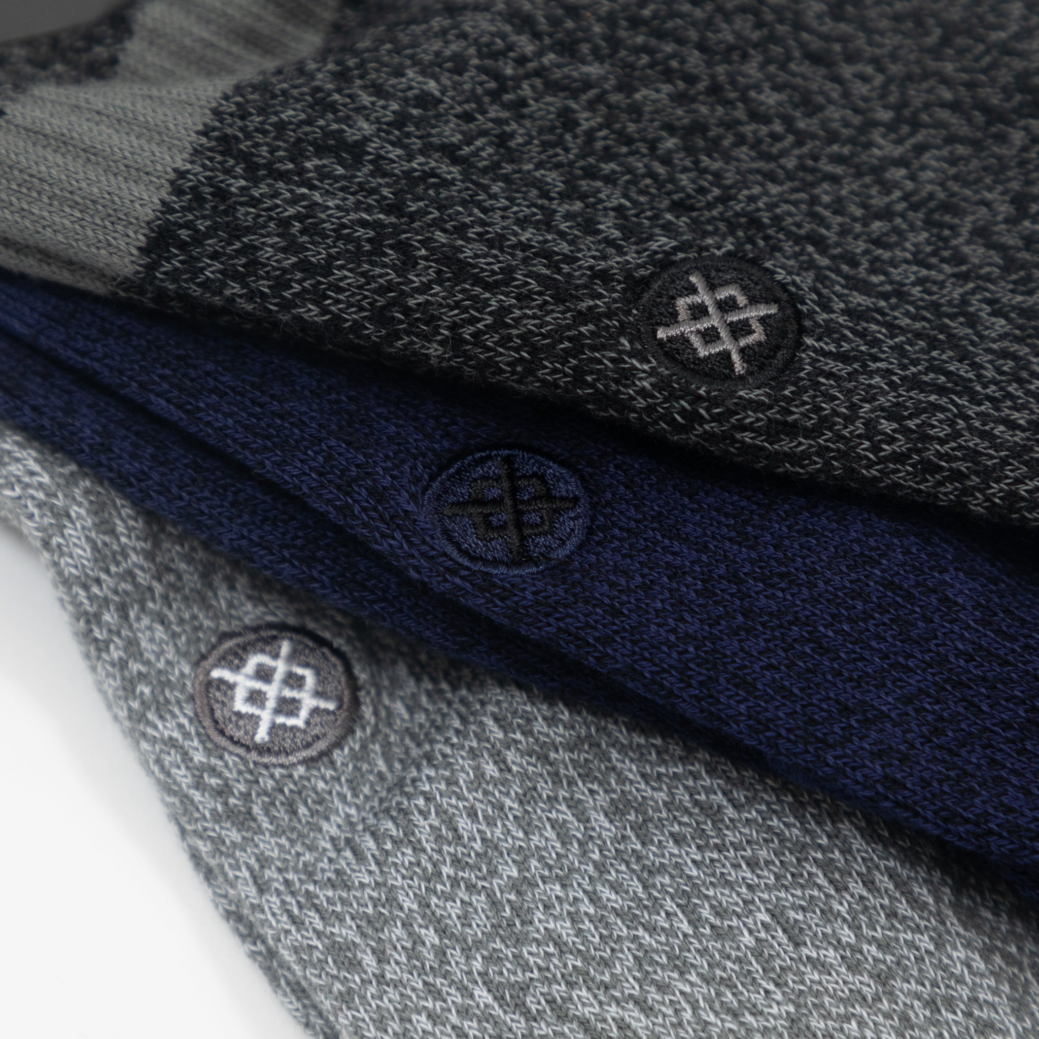 STANCE Joven 3 Pack Staple Crew Socks in GREY, BLACK & NAVY