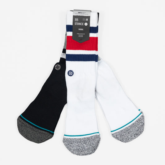 STANCE Boyd 3 Pack Staple Socks in MULTI PACK