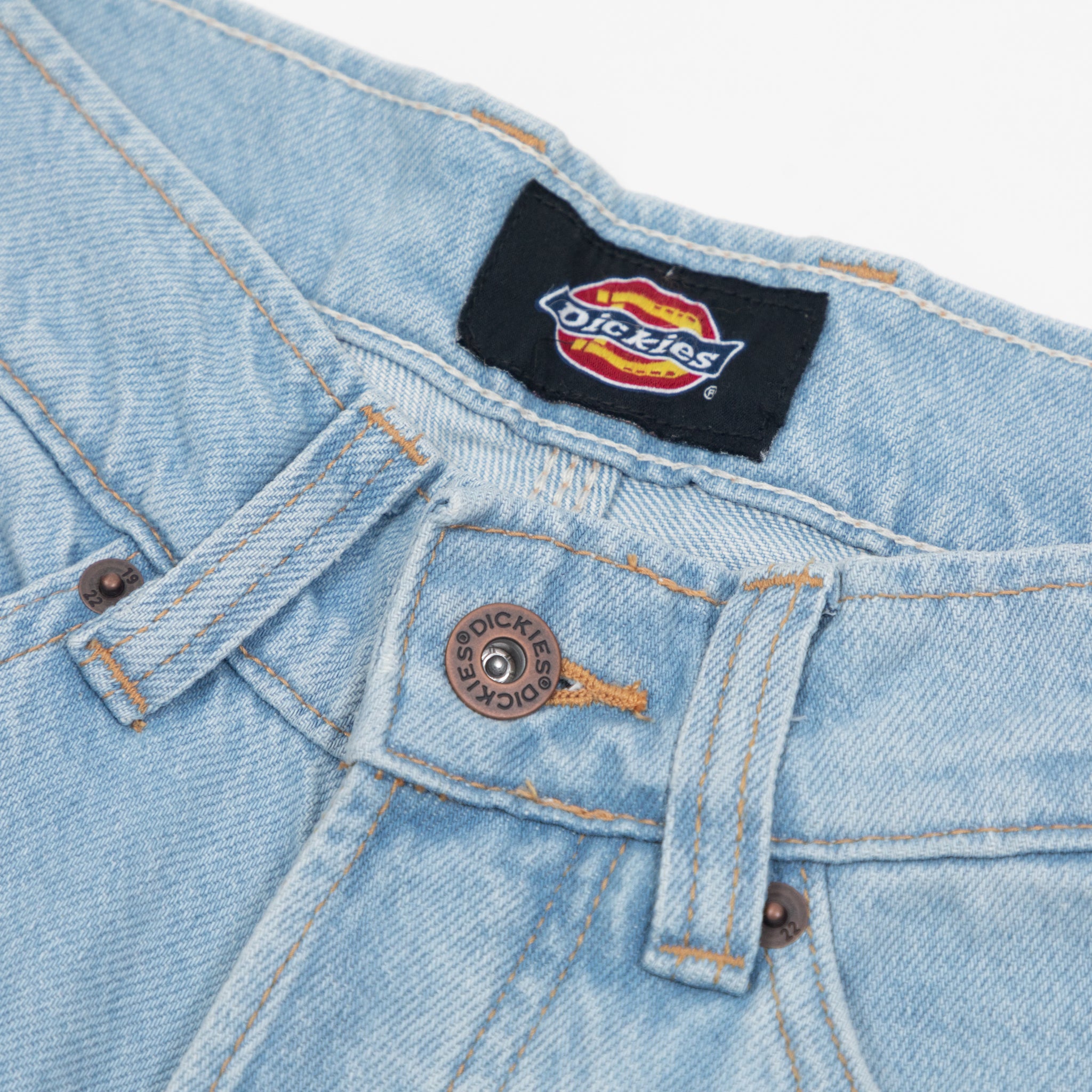 Womens DICKIES Thomasville Denim Pant in VINTAGE BLUE