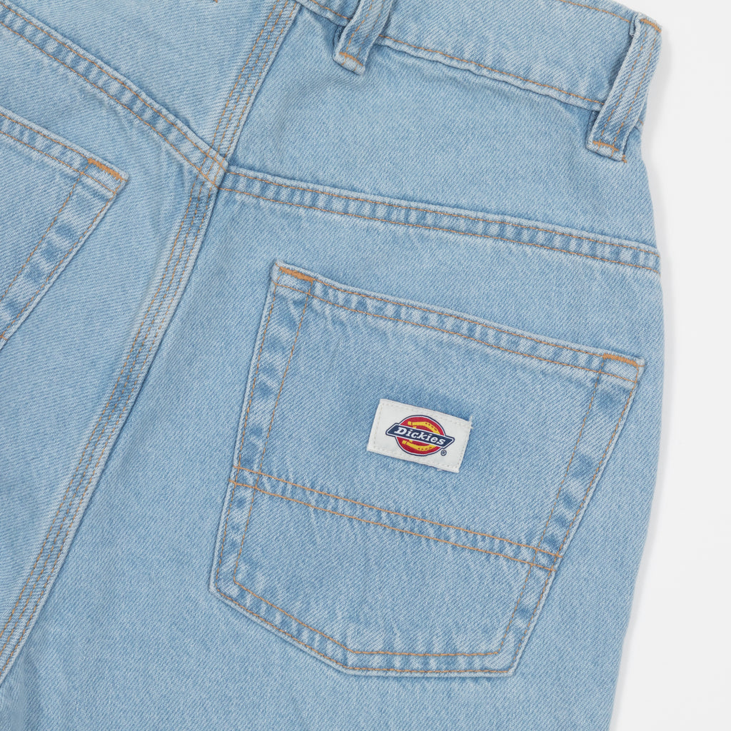Womens DICKIES Thomasville Denim Pant in VINTAGE BLUE