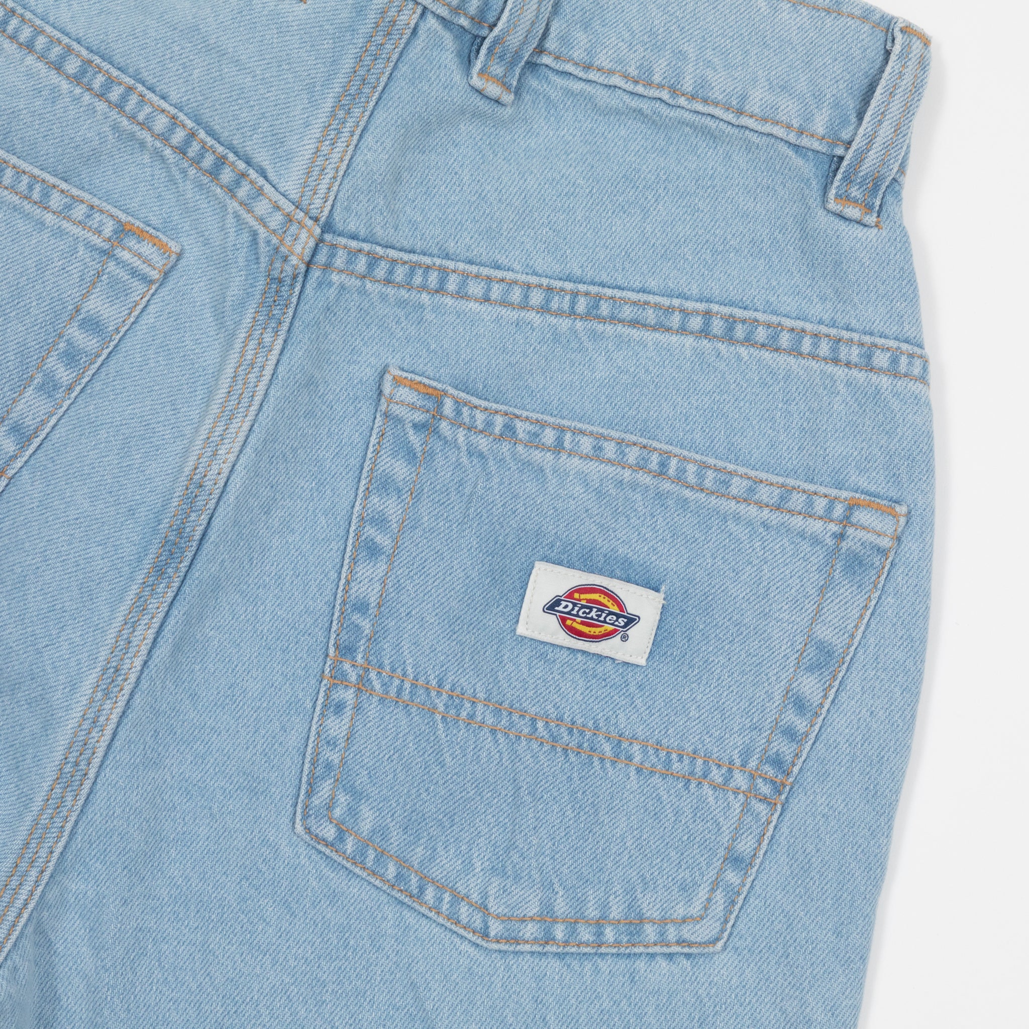 Womens DICKIES Thomasville Denim Pant in VINTAGE BLUE