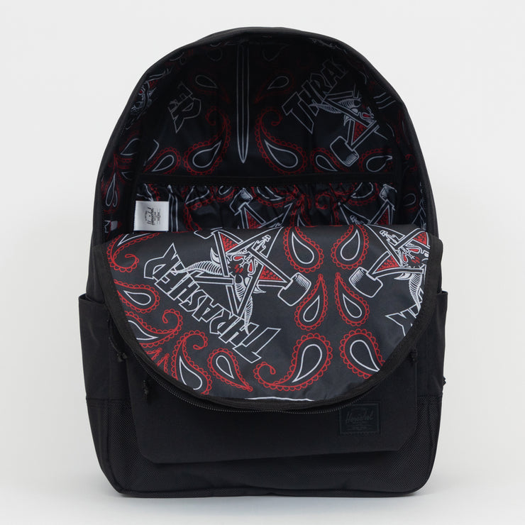 HERSCHEL SUPPLY CO. x Thrasher Collaboration Classic XL Backpack in BLACK