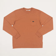 OBEY Timeless Recycled Pocket Long Sleeve T-Shirt in BROWN