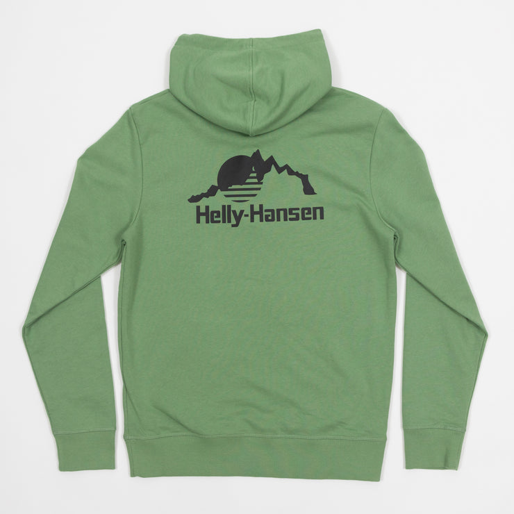 HELLY HANSEN 2.0 Young Urban Logo Hoodie in JADE GREEN