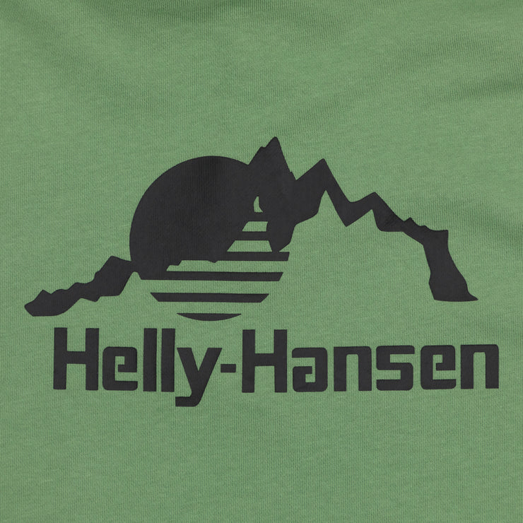 HELLY HANSEN 2.0 Young Urban Logo Hoodie in JADE GREEN