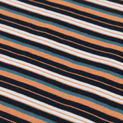 FARAH Zephyr Multi Stripe T-Shirt in MANDARIN