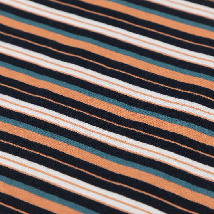 FARAH Zephyr Multi Stripe T-Shirt in MANDARIN