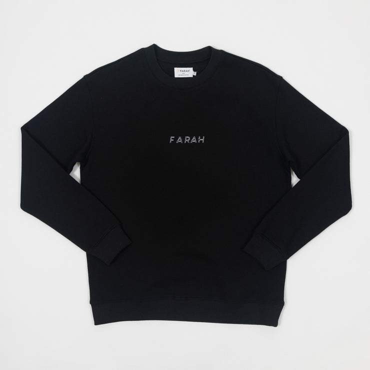 FARAH Zermatt Graphic Sweatshirt in BLACK