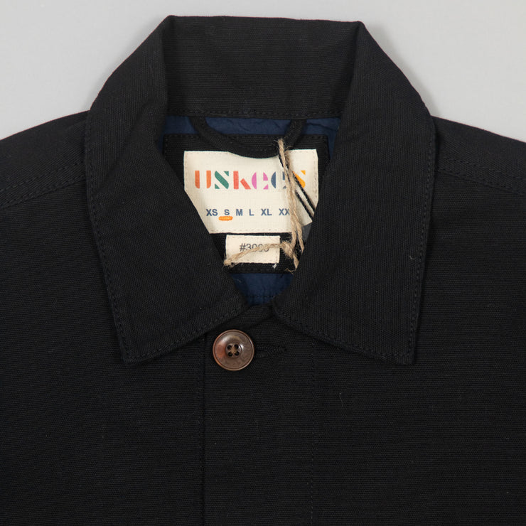USKEES Buttoned Workshirt in BLACK