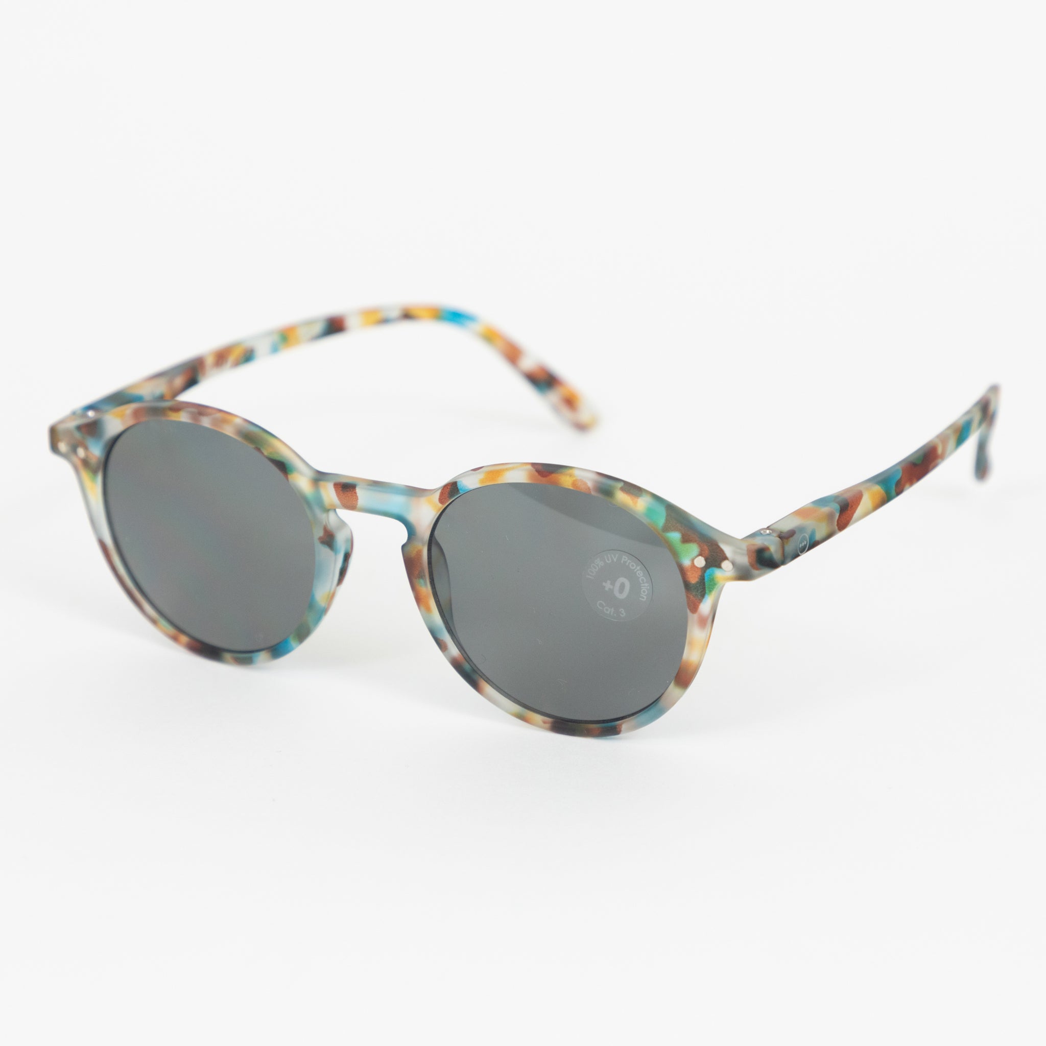 IZIPIZI #D The Iconic Round Sunglasses in BLUE TORTOISE