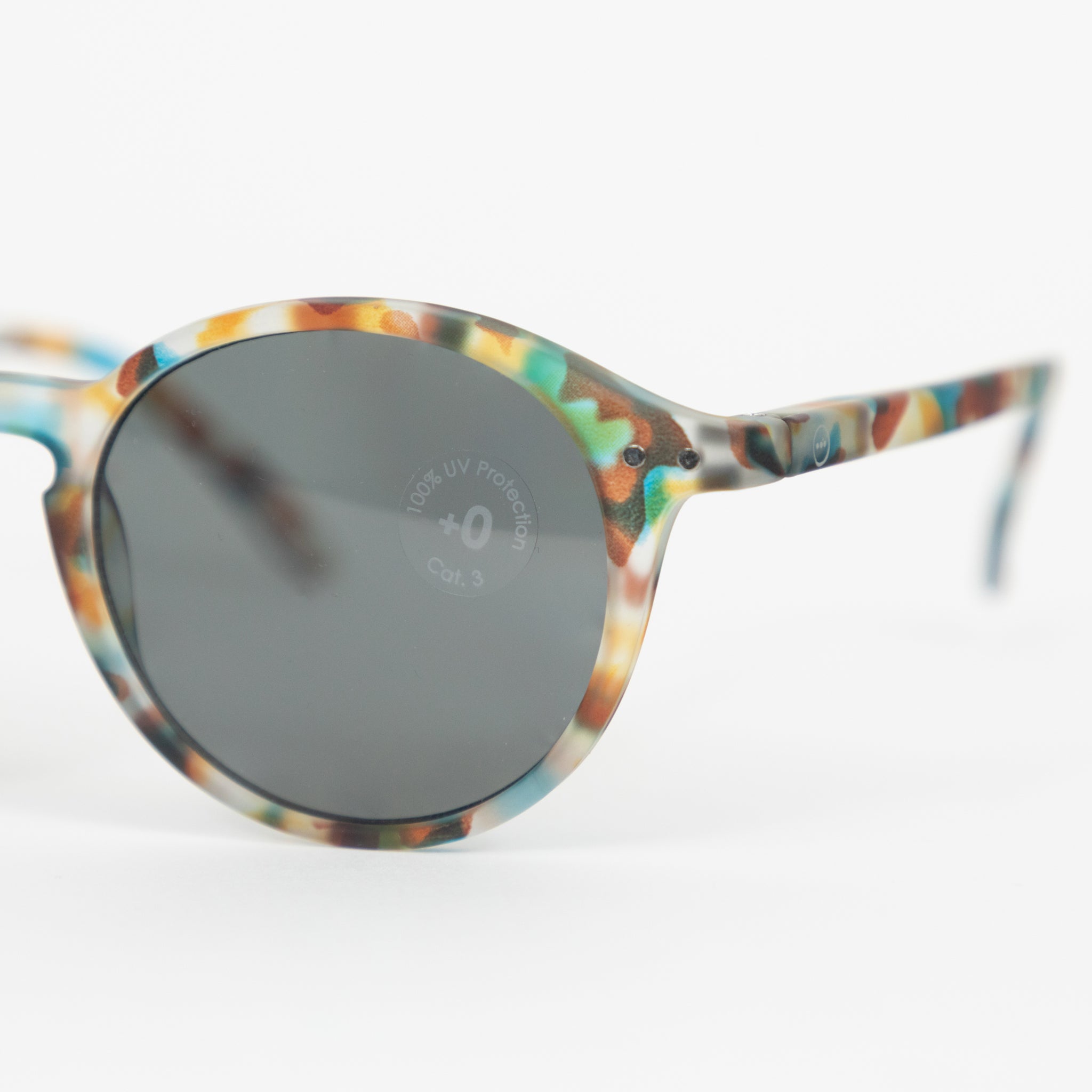 IZIPIZI #D The Iconic Round Sunglasses in BLUE TORTOISE