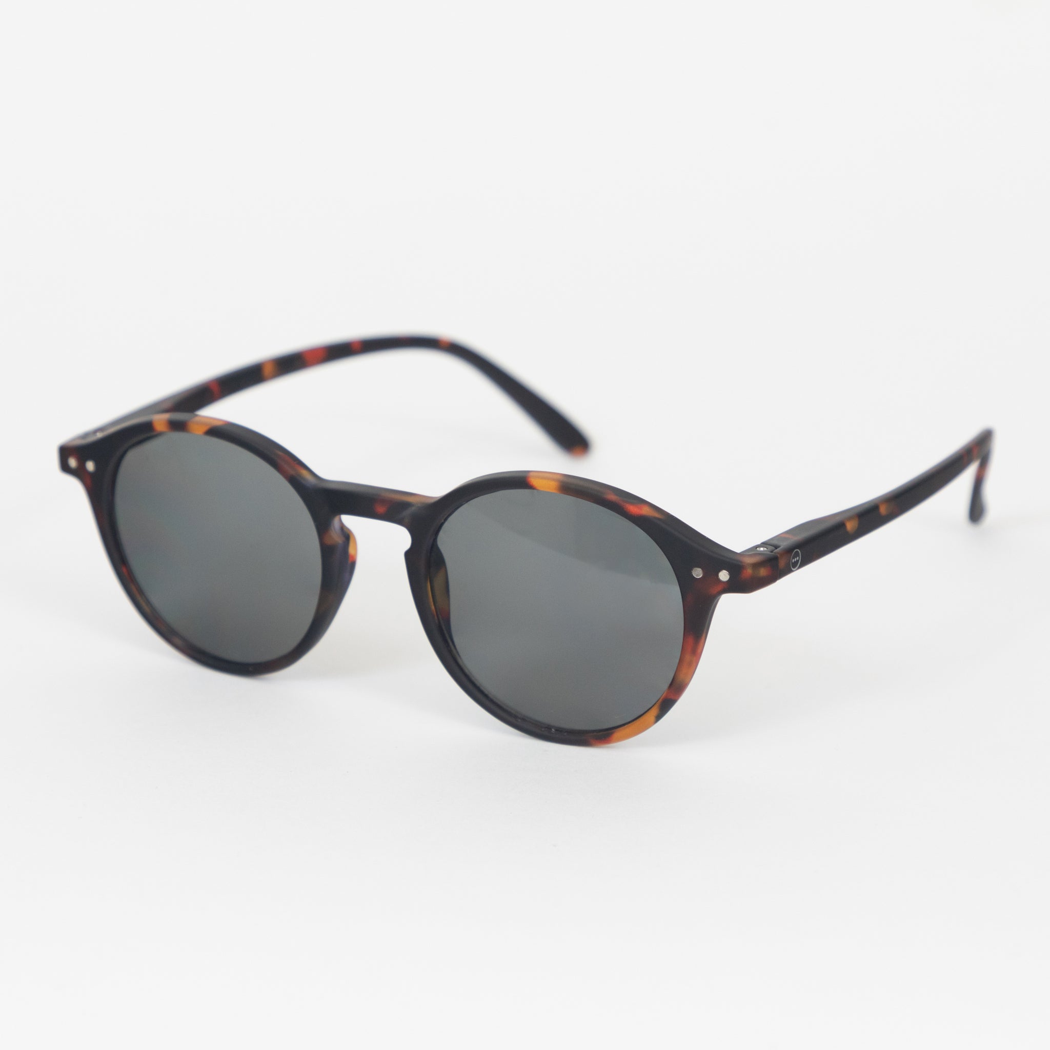 IZIPIZI #D The Iconic Round Grey Lense Sunglasses in TORTOISE GREEN