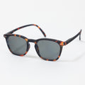 IZIPIZI #E The Trapeze Grey Lense Sunglasses in TORTOISE GREEN