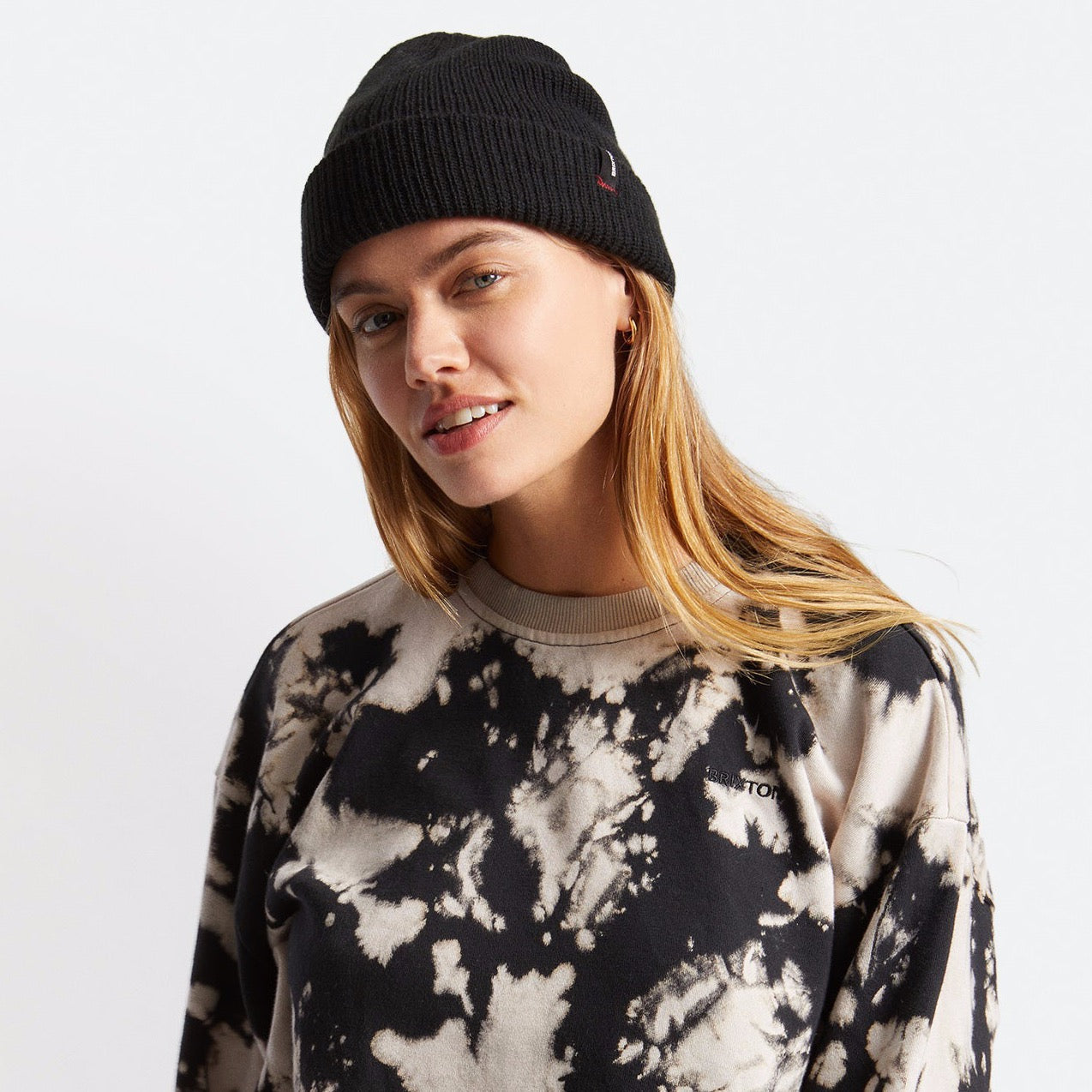 BRIXTON Heist Unisex Beanie in BLACK