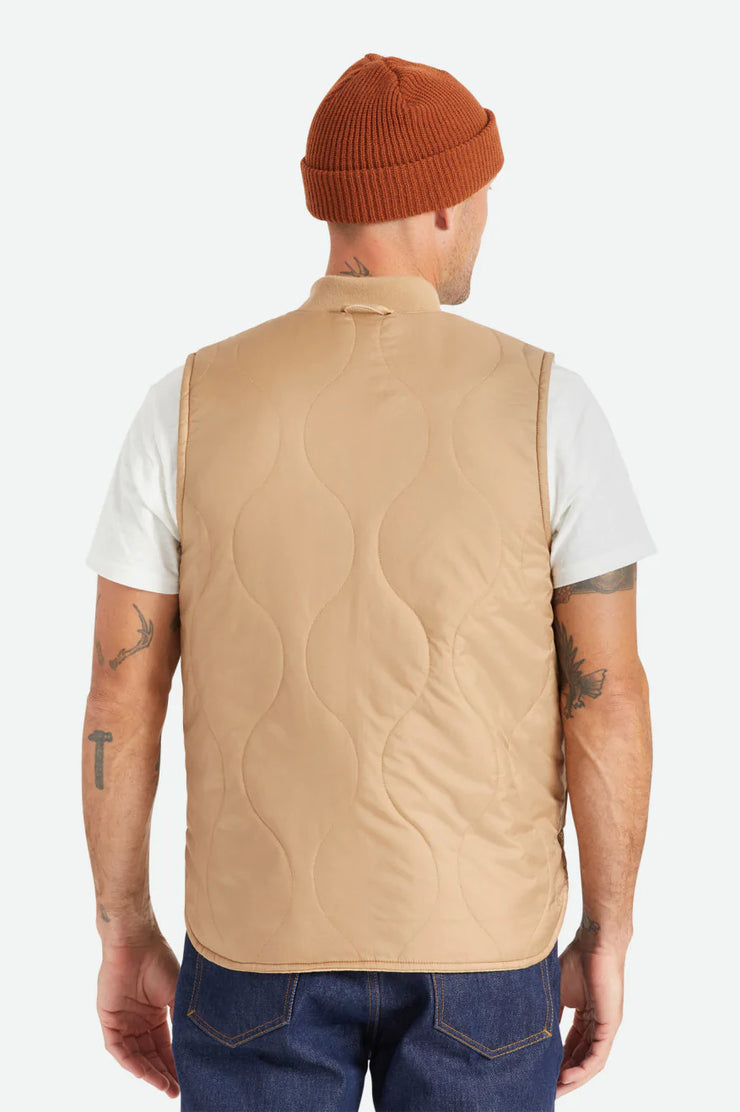 BRIXTON Abraham Reversible Vest in MOJAVE