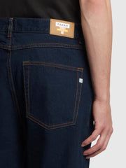 FARAH Rushmore Tapered Fit Jeans in RINSE DENIM