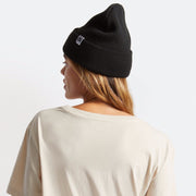 BRIXTON Harbor Beta Watch Cap Beanie in BLACK