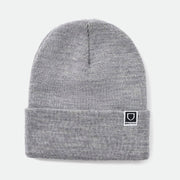 BRIXTON Harbor Beta Watch Cap Beanie in HEATHER GREY