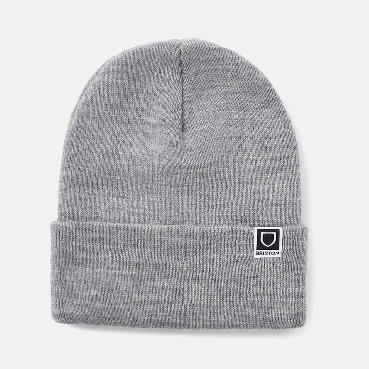 BRIXTON Harbor Beta Watch Cap Beanie in HEATHER GREY