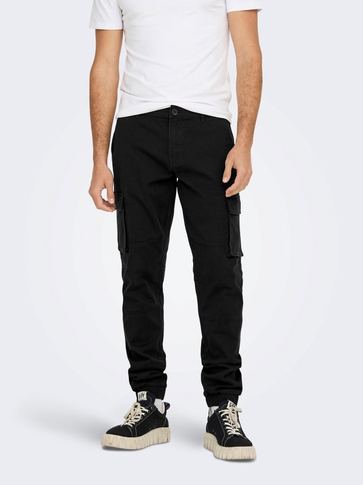 ONLY & SONS Cargo Pants in BLACK