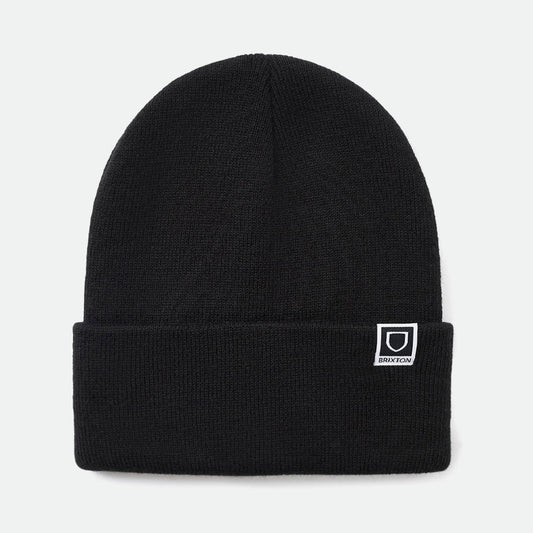 BRIXTON Harbor Beta Watch Cap Beanie in BLACK