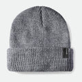 BRIXTON Unisex Heist Beanie in LIGHT HEATHER GREY