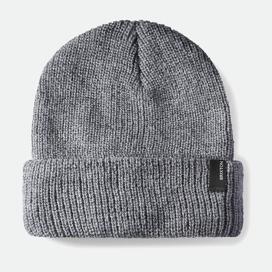 BRIXTON Unisex Heist Beanie in LIGHT HEATHER GREY